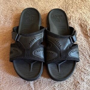 Coface Mens Arch Support Slide Sandals Black Adjustable Athletic Comfort Slides9